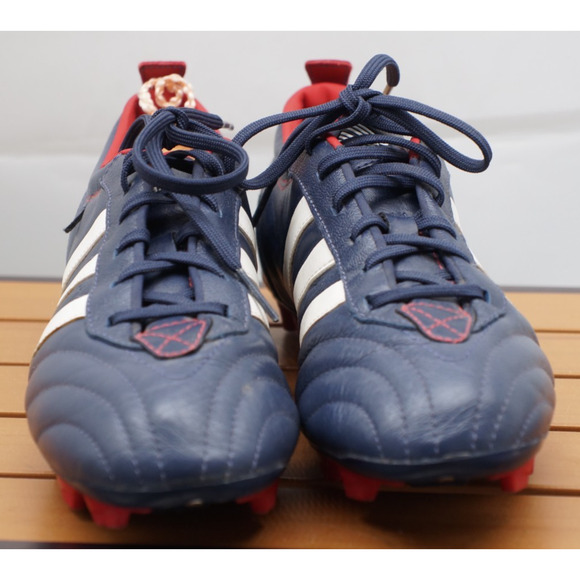 2008 adidas Telstar II TRX FG Navy Blue/Red/White Soccer Futbal Cleats Women 8.5 - Picture 3 of 11